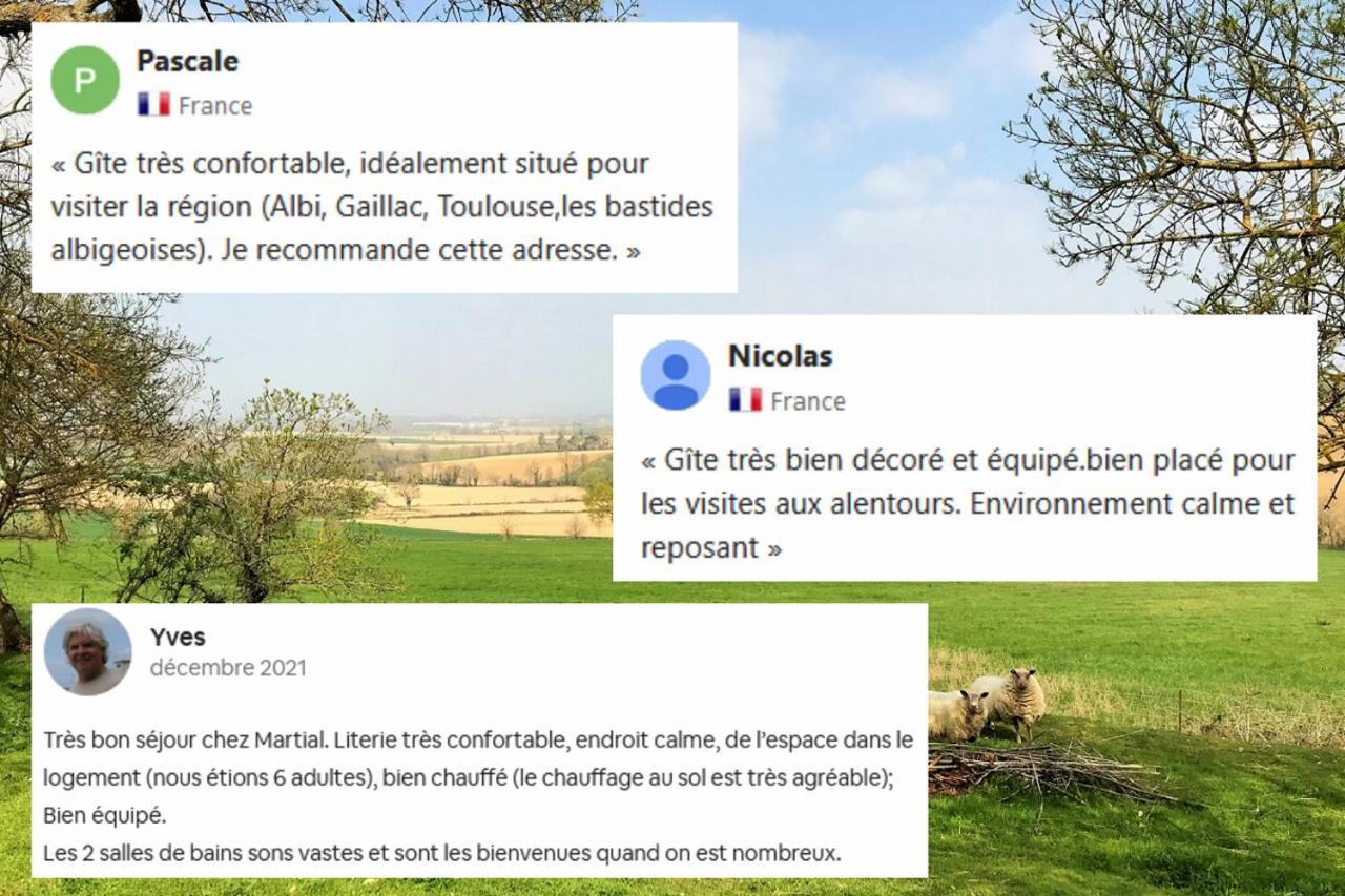 Le Gite Nature Bien-Etre Piscine Chauffee Privee Du Tarn Entre Toulouse Et Albi & Les Cottages Du Tarn Peyrole Exterior foto